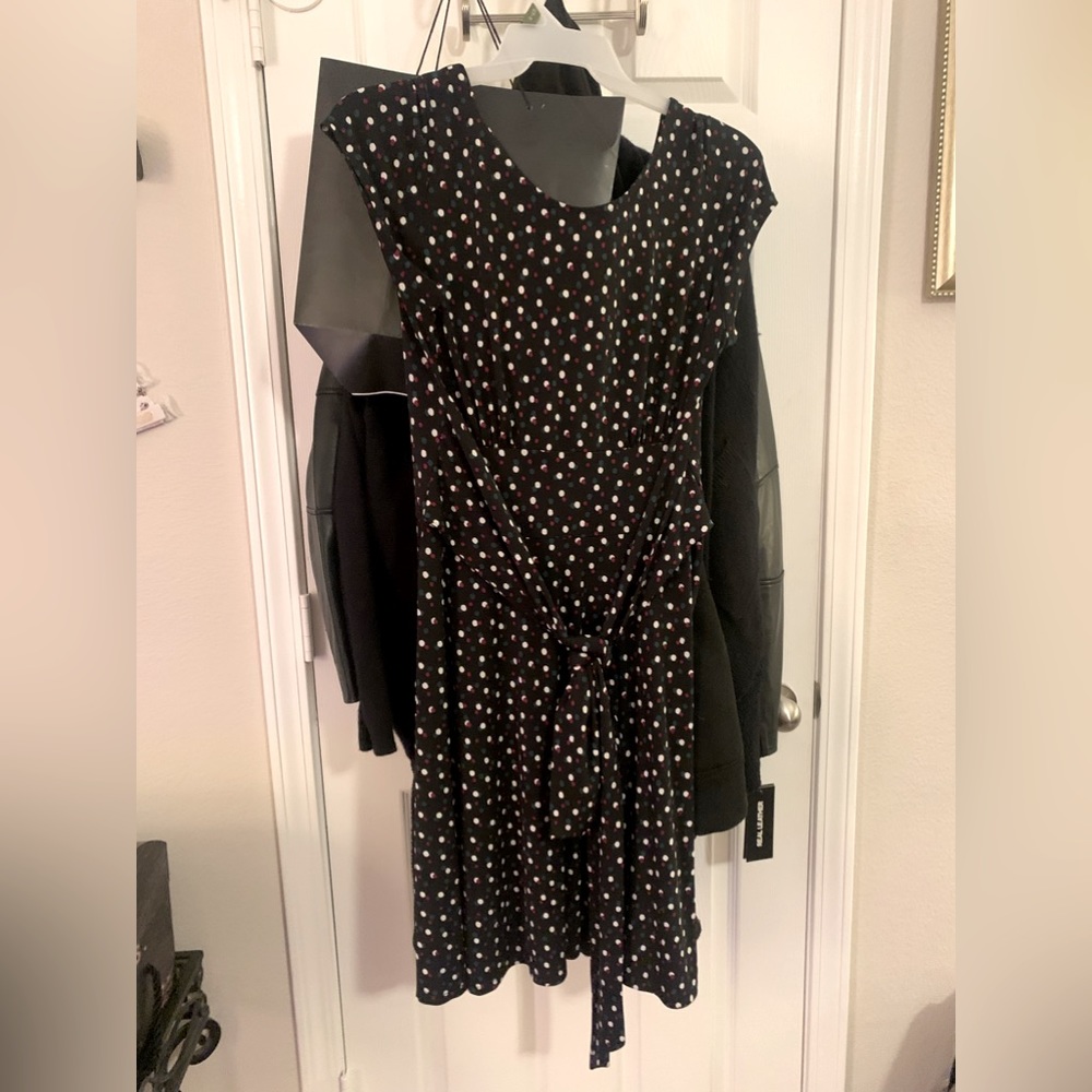 Black Multicolored Dress XL